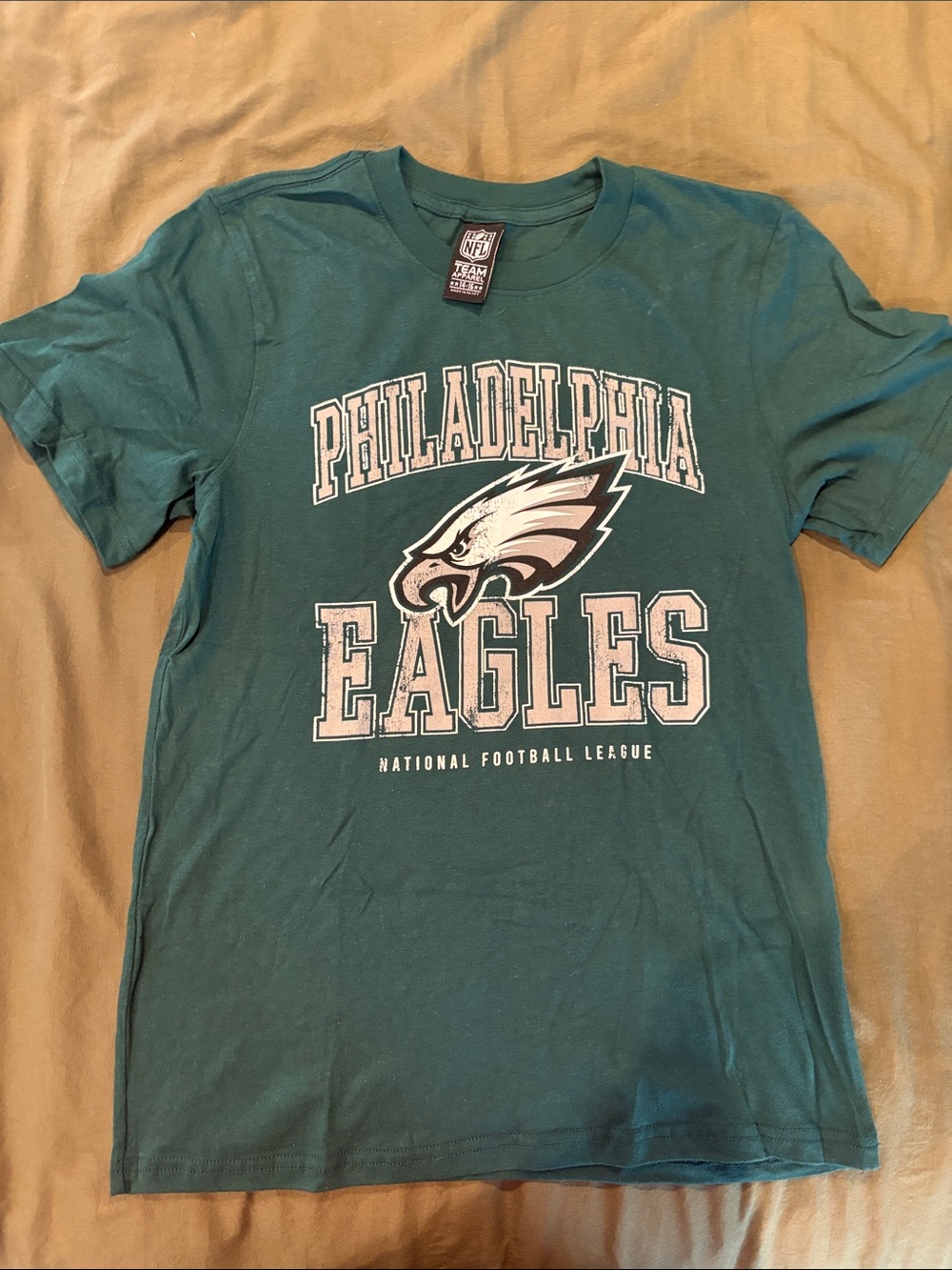 NFL Philadelphia Eagles Green Graphic Tee with White Logo